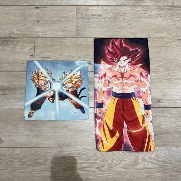 Lot of 5 Towels Dragon Ball Z Beach Hand Goku Japan - Picture 5 of 5